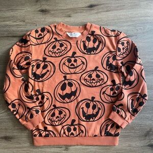 Boys or girls pumpkin sweater Thanksgiving Halloween size 8/10